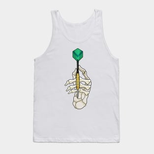 Skeleton Hand at Darts with Dart Tank Top